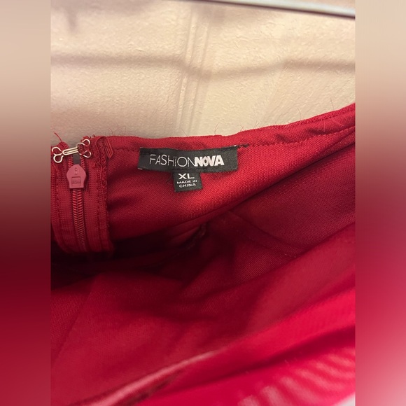 SOLD!!! Fashion Nova Ruched For Me Mesh Midi Dress - Picture 7 of 7